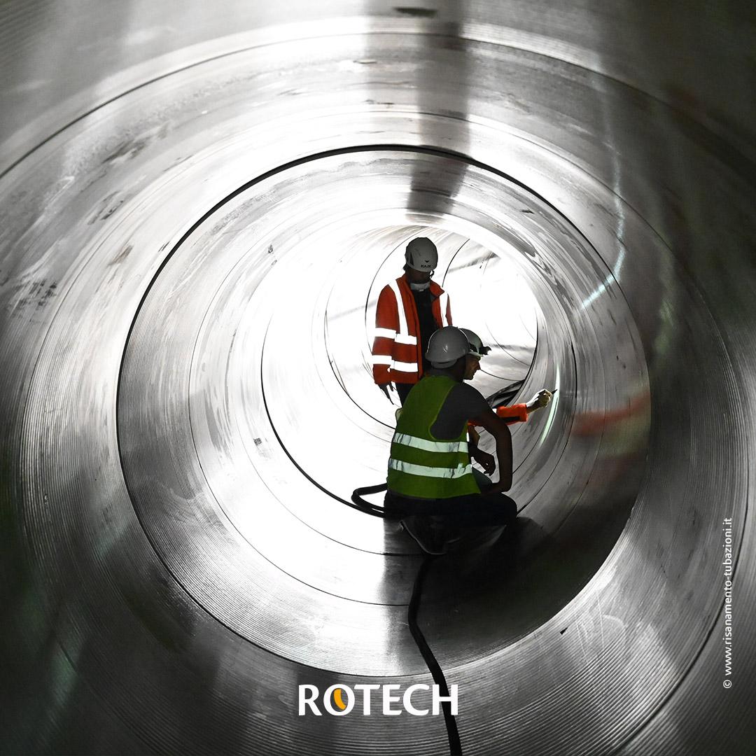 Rinnovamento tubazione attraverso tubazioni in PRFV - Fonte: Servzizi a Rete - Gen. 2021