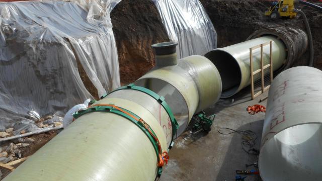 Relining mit GFK-Rohren